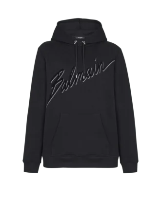 Hoodie mit Balmain-Schriftzug