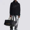 Hoodie mit Balmain-Schriftzug Hoodie mit Balmain-Schriftzug