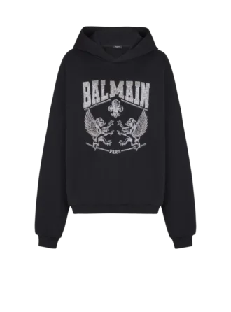 Hoodie mit Kristallstickerei