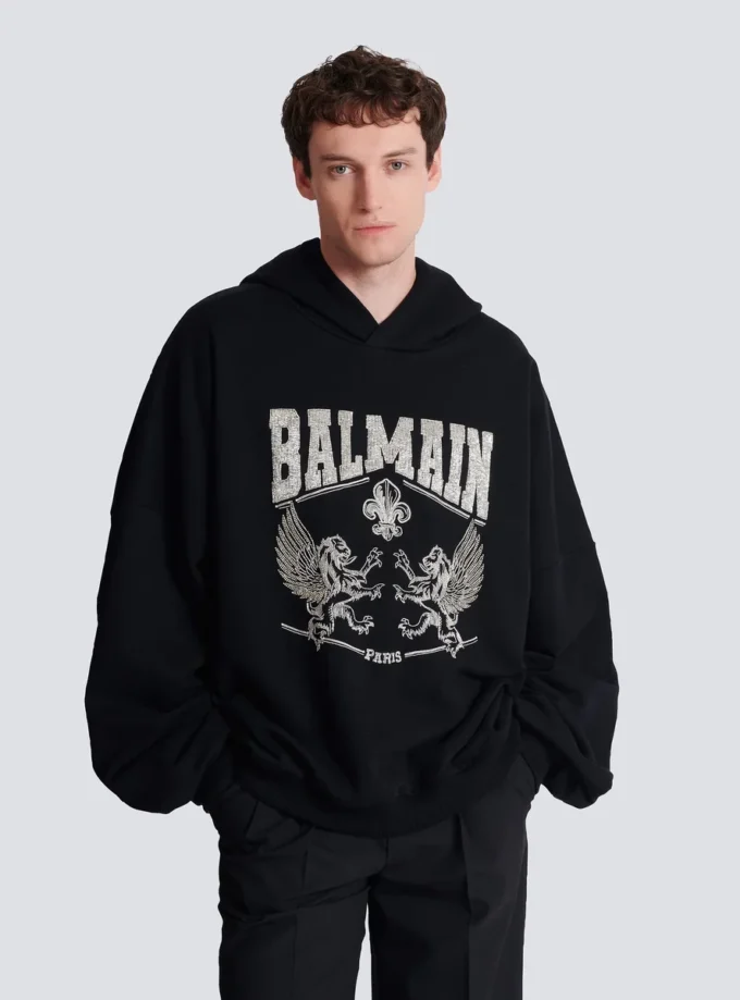 Hoodie mit Kristallstickerei Hoodie mit Kristallstickerei
