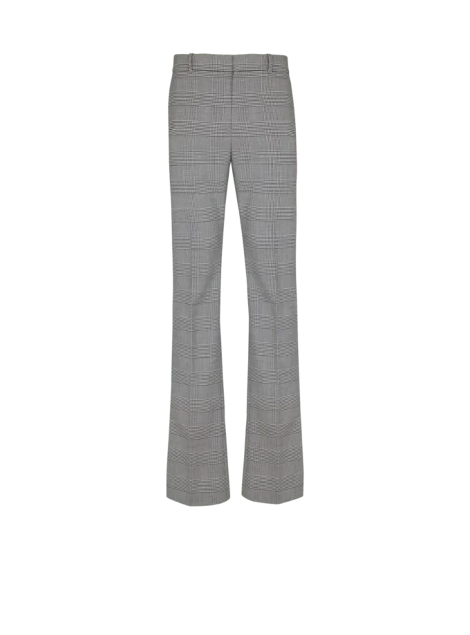 Hose mit Abnähern aus Prince-of-Wales-Wolle Hose mit Abnähern aus Prince-of-Wales-Wolle