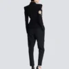 Jacke aus Crêpe mit 6 Knöpfen und gestickten Aufnähern Jacke aus Crêpe mit 6 Knöpfen und gestickten Aufnähern