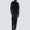 Jacke aus Varsity-Tweed und Kunstleder Jacke aus Varsity-Tweed und Kunstleder