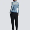 Jeansjacke mit 1 Knopf und Gürtel Jeansjacke mit 1 Knopf und Gürtel