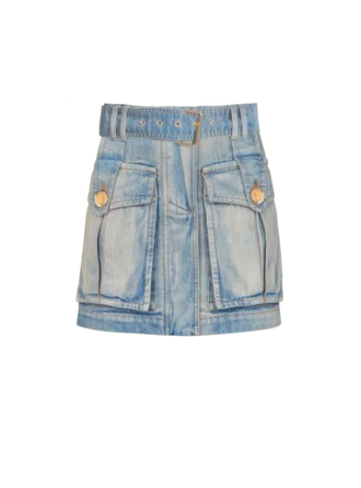 Jeansrock mit Taschen