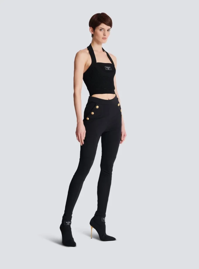 Jersey-Leggings mit 6 Knöpfen Jersey-Leggings mit 6 Knöpfen