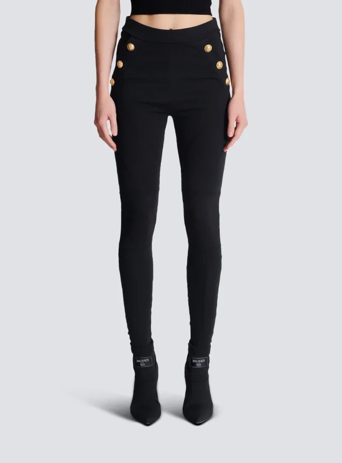 Jersey-Leggings mit 6 Knöpfen Jersey-Leggings mit 6 Knöpfen