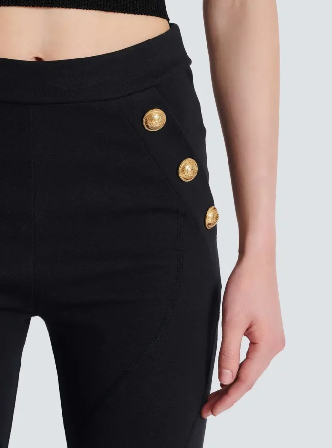 Jersey-Leggings mit 6 Knöpfen Jersey-Leggings mit 6 Knöpfen