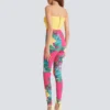 Jersey-Leggings mit Rosenprint Jersey-Leggings mit Rosenprint