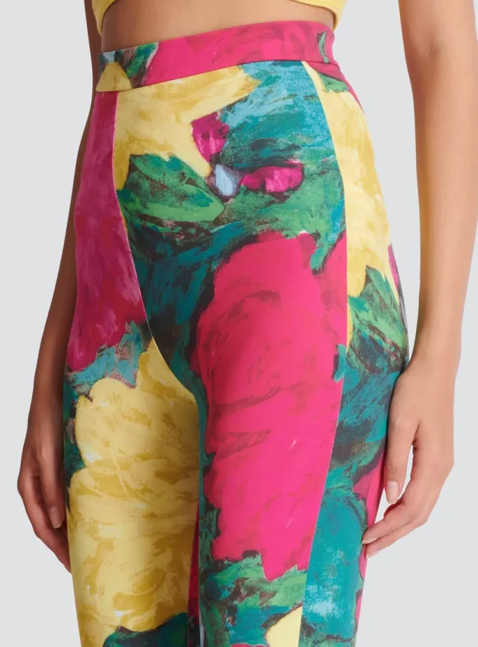 Jersey-Leggings mit Rosenprint Jersey-Leggings mit Rosenprint