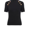 Jersey-T-Shirt mit 6 Knöpfen Jersey-T-Shirt mit 6 Knöpfen