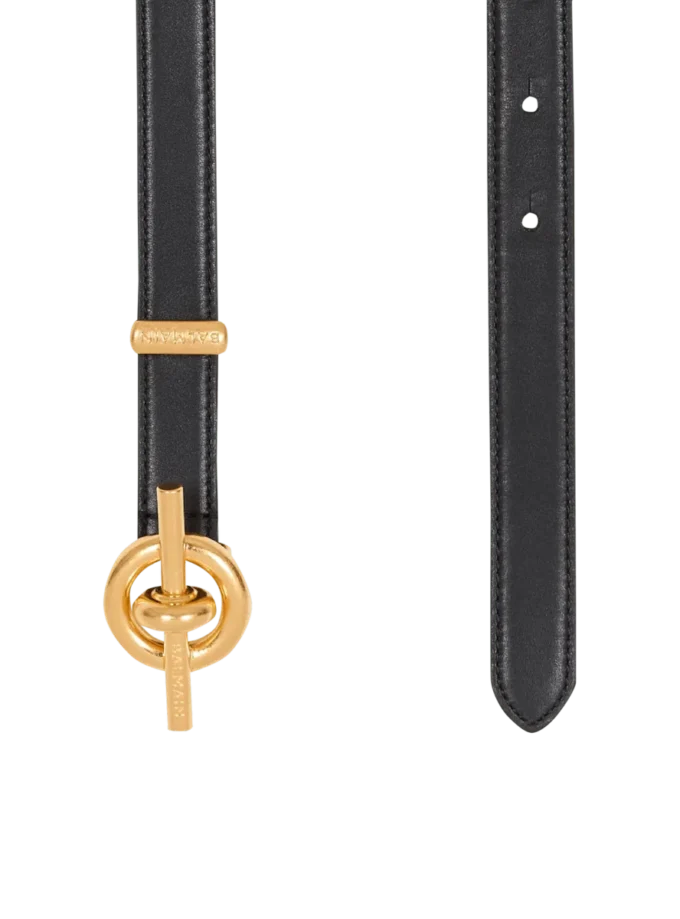 Kalbsleder-T-Bar-Gürtel