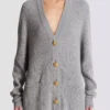 Kaschmir-Strickjacke mit Knöpfen Kaschmir-Strickjacke mit Knöpfen