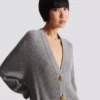 Kaschmir-Strickjacke mit Knöpfen Kaschmir-Strickjacke mit Knöpfen