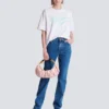 Kastiges T-Shirt mit Balmain Paris Brush-Print Kastiges T-Shirt mit Balmain Paris Brush-Print
