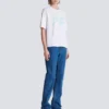Kastiges T-Shirt mit Balmain Paris Brush-Print Kastiges T-Shirt mit Balmain Paris Brush-Print
