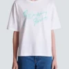 Kastiges T-Shirt mit Balmain Paris Brush-Print Kastiges T-Shirt mit Balmain Paris Brush-Print