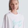 Kastiges T-Shirt mit Balmain Paris Brush-Print Kastiges T-Shirt mit Balmain Paris Brush-Print