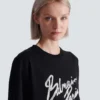 Kastiges T-Shirt mit Balmain Paris Brush-Print Kastiges T-Shirt mit Balmain Paris Brush-Print