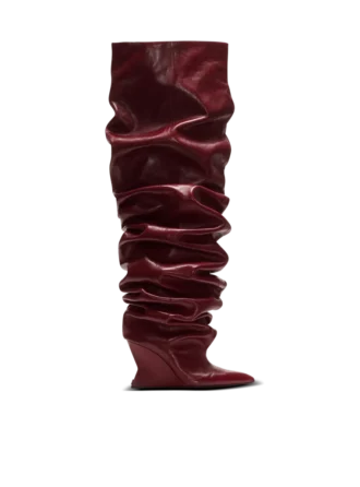 Keilabsatz-Overknee-Stiefel