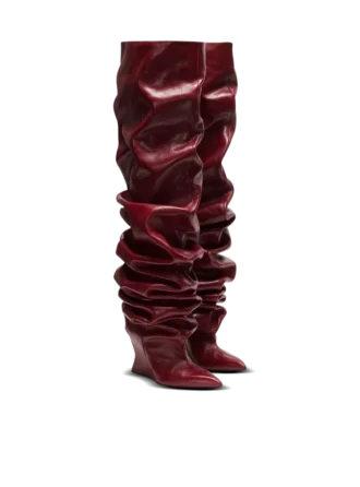 Keilabsatz-Overknee-Stiefel