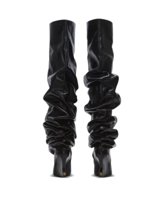 Keilabsatz-Overknee-Stiefel