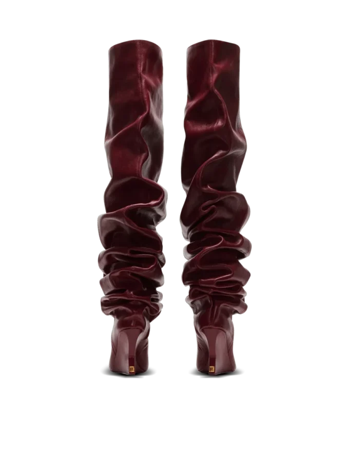 Keilabsatz-Overknee-Stiefel