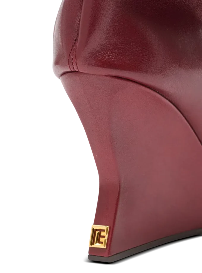 Keilabsatz-Overknee-Stiefel