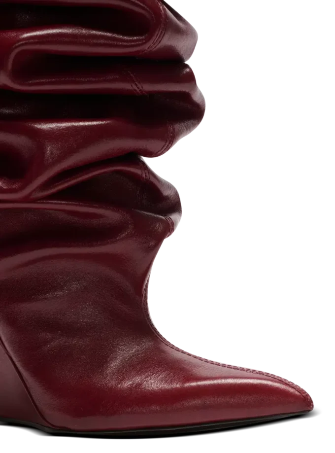 Keilabsatz-Overknee-Stiefel