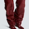 Keilabsatz-Overknee-Stiefel