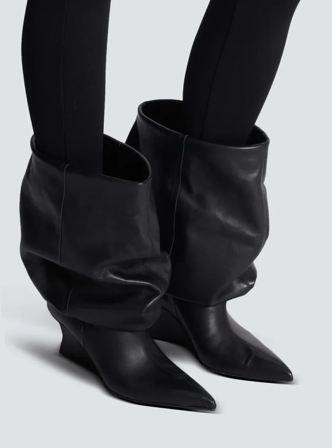 Keilabsatz-Stiefeletten
