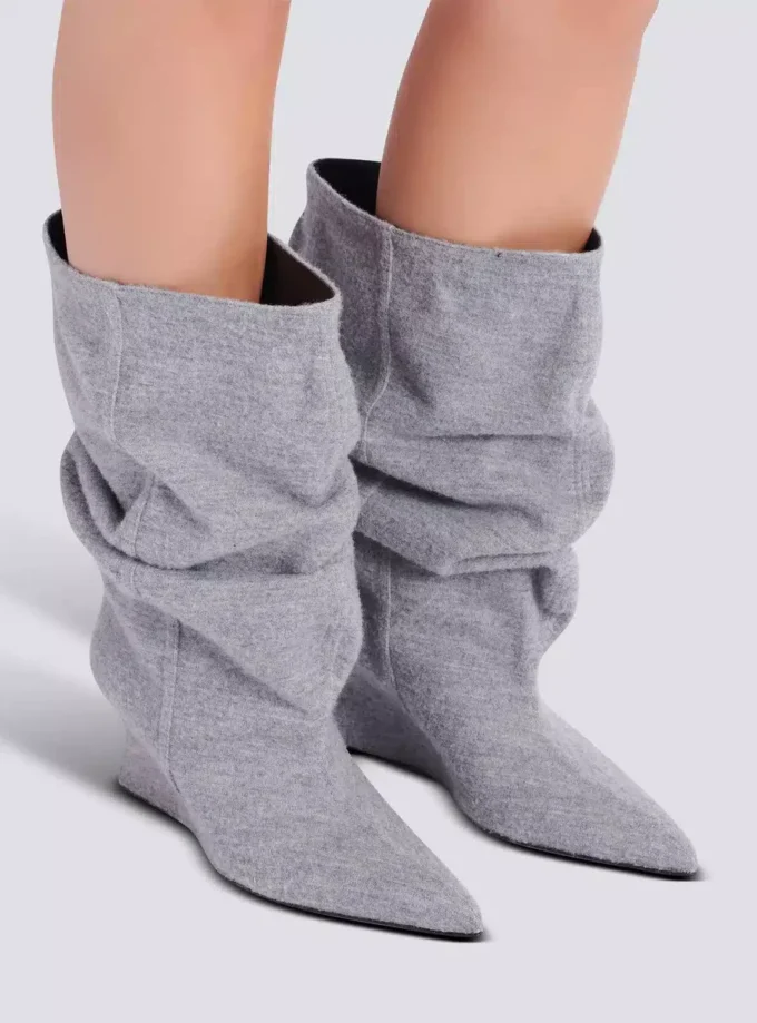 Keilabsatz-Stiefeletten