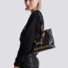 Kleine 1945 Soft-Tasche aus geknittertem Kalbsleder