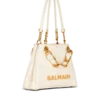 Kleine 1945 Soft-Tasche aus geprägtem, geknittertem Kalbsleder mit PB Labyrinth-Monogramm