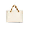 Kleine 1945 Soft-Tasche aus geprägtem, geknittertem Kalbsleder mit PB Labyrinth-Monogramm