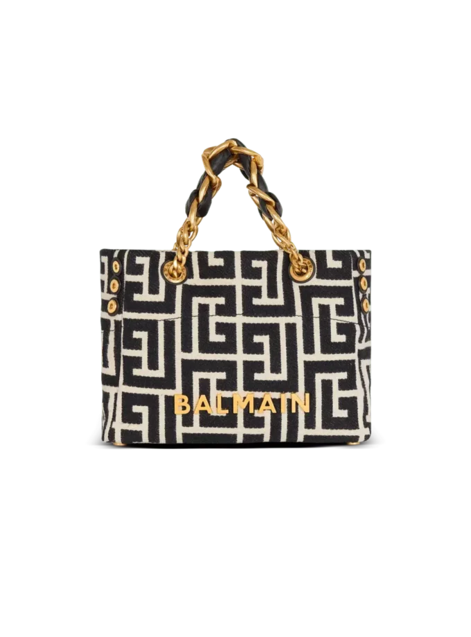 Kleine 1945 Soft-Tasche aus Jacquard mit Monogramm