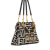 Kleine 1945 Soft-Tasche aus Jacquard mit Monogramm