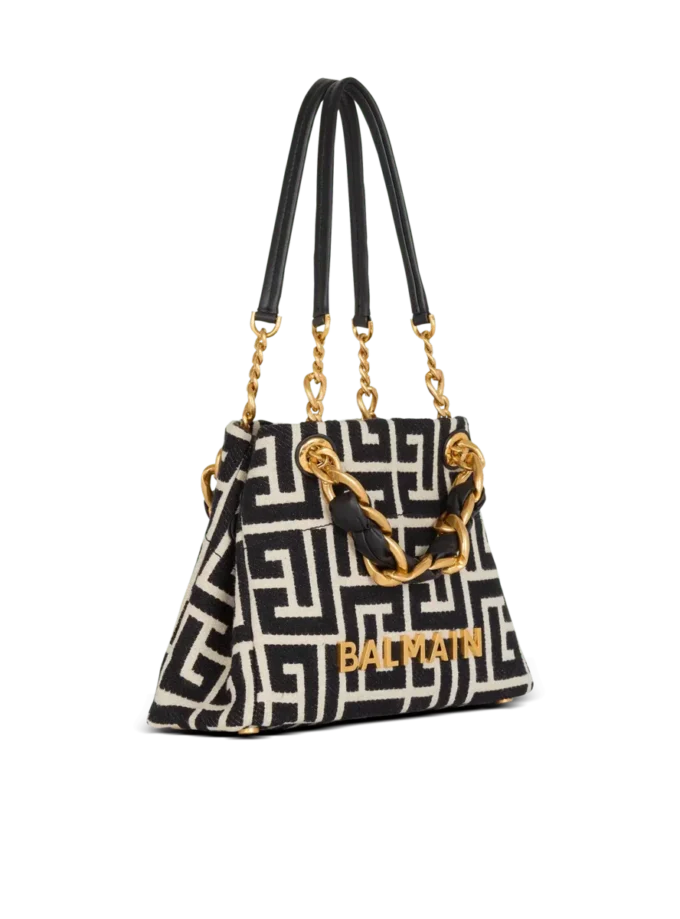 Kleine 1945 Soft-Tasche aus Jacquard mit Monogramm