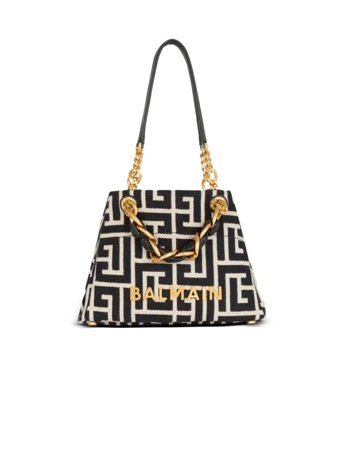 Kleine 1945 Soft-Tasche aus Jacquard mit Monogramm