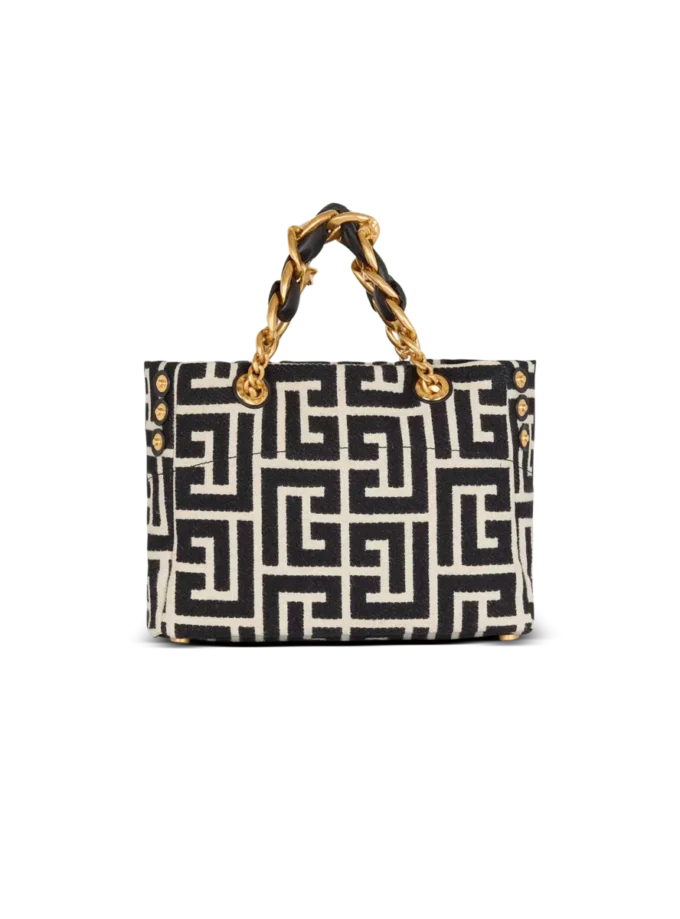 Kleine 1945 Soft-Tasche aus Jacquard mit Monogramm