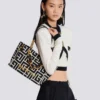 Kleine 1945 Soft-Tasche aus Jacquard mit Monogramm