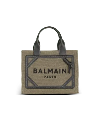 Kleine B-Army-Tasche aus Canvas und Leder Kleine B-Army-Tasche aus Canvas und Leder