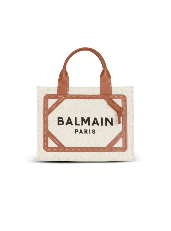 Kleine B-Army-Tasche aus Canvas und Leder