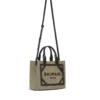 Kleine B-Army-Tasche aus Canvas und Leder
