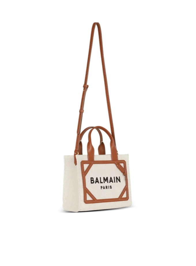 Kleine B-Army-Tasche aus Canvas und Leder