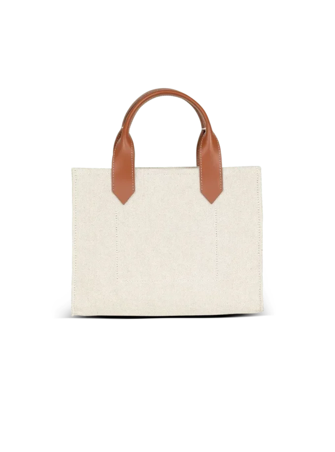 Kleine B-Army-Tasche aus Canvas und Leder