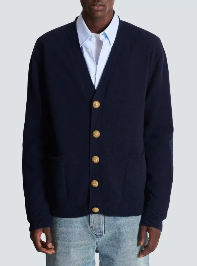 Öko-Kaschmir-Strickjacke Öko-Kaschmir-Strickjacke