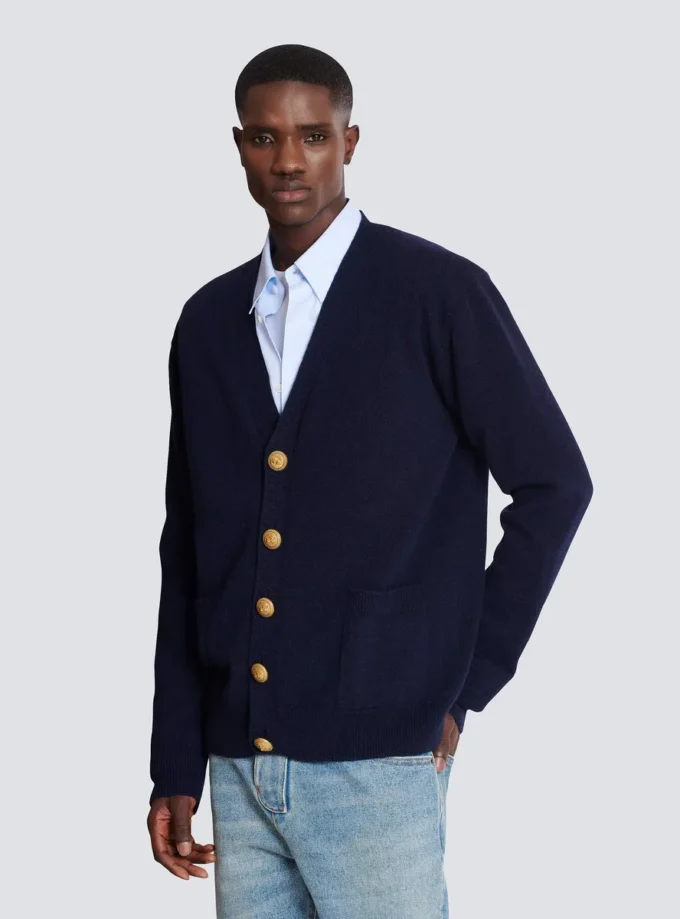 Öko-Kaschmir-Strickjacke Öko-Kaschmir-Strickjacke