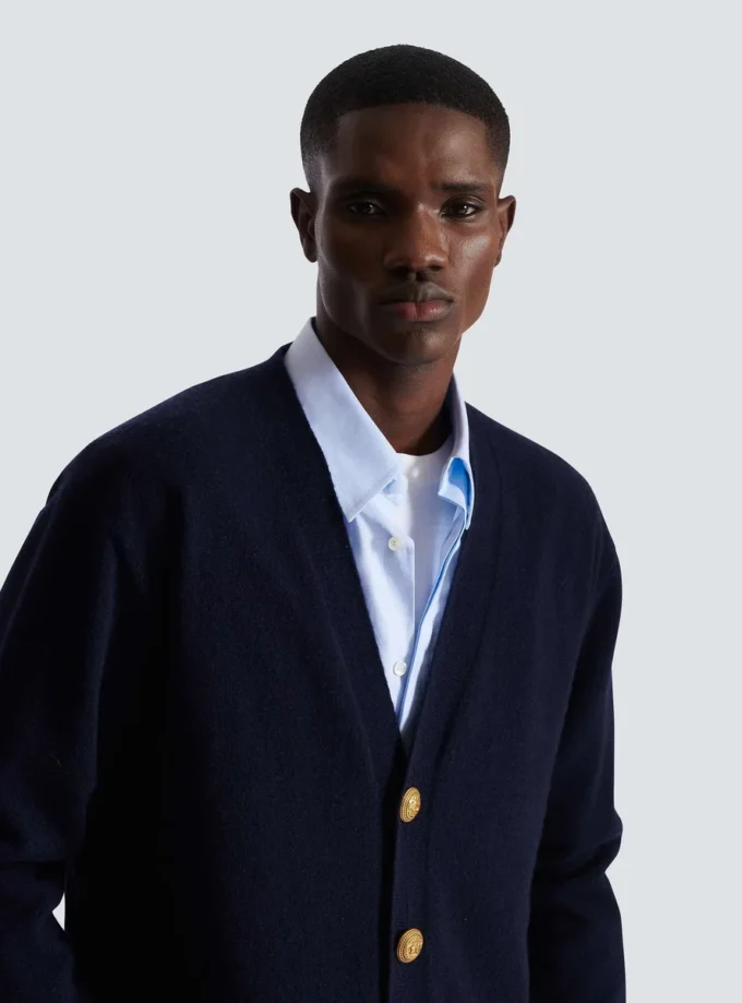 Öko-Kaschmir-Strickjacke Öko-Kaschmir-Strickjacke