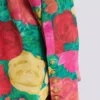 Krepp-Hemdkleid mit Rosenprint Krepp-Hemdkleid mit Rosenprint